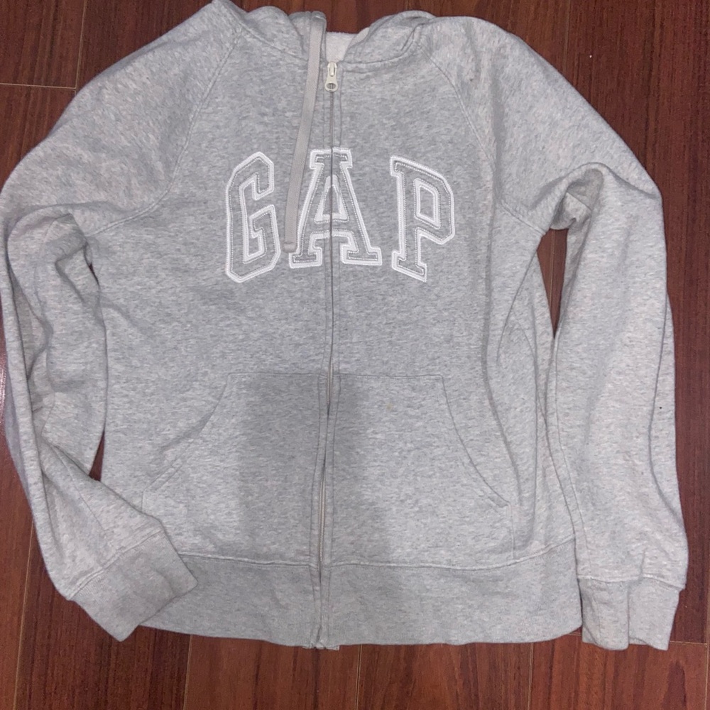 GAP Gray Zip-Up Hoodie